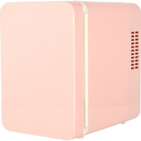 Cestovní elektrická mini chladnička do auta 2v1 4L - růžová