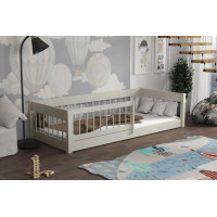 Dětská Montessori postel z masivu borovice LITTLE LUNARI - 200x90 cm - KAŠMÍROVÁ