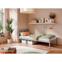 Dětská postel z masivu borovice MARTIN - 200x90 cm - kašmírová