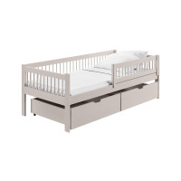 Dětská postel z masivu EDI se šuplíky - 200x90 cm - KAŠMÍROVÁ