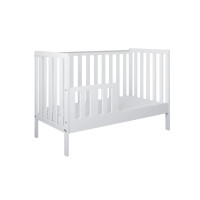 Dětská postýlka se šuplíkem LITTLE BAMBI 120x60 cm - BÍLÁ