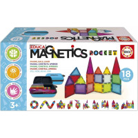 EDUCA Magnetická stavebnice Magnetics v pouzdře 18 dílků