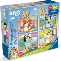 RAVENSBURGER Moje první puzzle: Bluey 4v1 (2,3,4,5 dílků)