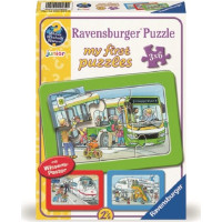 RAVENSBURGER Moje první puzzle Dopravní prostředky 3x6 dílků