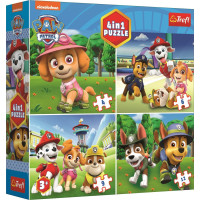 TREFL Puzzle sada 4v1 (4,6,9,12 dílků)