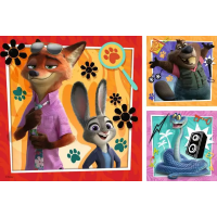 RAVENSBURGER Puzzle Zootropolis: Město zvířat 3x49 dílků