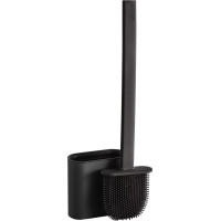 Aqualine SANA WC silikonová štětka závěsná/na postavení, černá mat BS010B