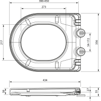 SAMONA BOA WC sedátko, Soft Close, Easy Take, bílá 44845302