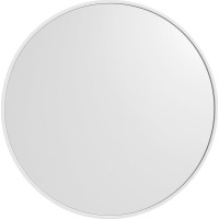 Sapho NOTION SLIM kulaté zrcadlo v rámu ø 80cm, bílá mat NT800W