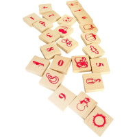 2Kids Toys Kostky přírodní XL 220 ks