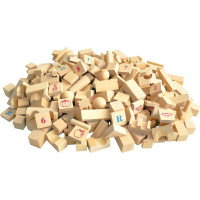 2Kids Toys Kostky přírodní XL 220 ks