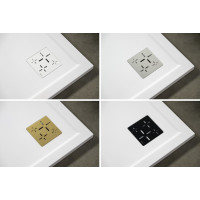 Gelco XENA sprchová vanička z litého mramoru, obdélník 100x80cm, bílá HX10080