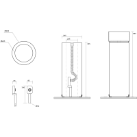 Kerasan OKE keramický podstavec volně stojící pro umyvadlo 554011, verde mat 557211