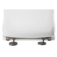 Kerasan RETRO WC sedátko, bílá/bronz 109301N