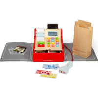 Bigjigs Toys Dětská dřevěná pokladna