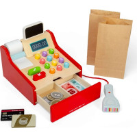 Bigjigs Toys Dětská dřevěná pokladna