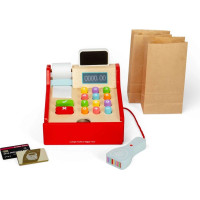 Bigjigs Toys Dětská dřevěná pokladna