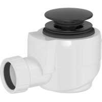 Polysan Vanová výpust DN40, click-clack, černá mat 71714B