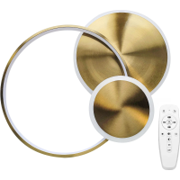 Stropní LED svítidlo ECLIPSE - 60W - zlaté + ovladač