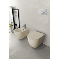 Isvea INFINITY závěsná WC mísa, Rimless, 36, 5x53cm, ivory 10NF02005-2K