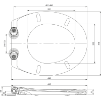 SAMONA SAMANTA WC sedátko, Soft Close, Easy Take, bílá 44845202