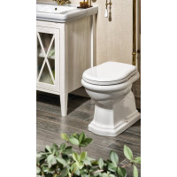 Kerasan RETRO WC sedátko, bílá/bronz 109301N