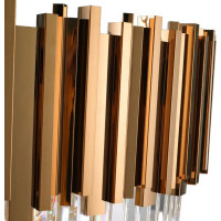 Stropní křišťálové svítidlo ROCK long - 60x30 cm - zlaté