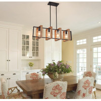 Stropní svítidlo WOODCAGE 4 - dřevo