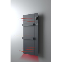 Sapho ONSEN EVO elektrické otopné těleso 400x900mm, 1000 W, antracit ONS10011