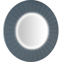 Sapho LUMIRO STRIP kulaté zrcadlo s LED osvětlením v rámu ø 75cm, siena LR750-4242S