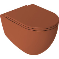 Isvea INFINITY WC sedátko, SLIM, Soft Close, Easy Take, terracotta 40KF0548I