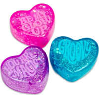 Schylling NeeDoh Mačkací Třpytivá srdíčka 3ks