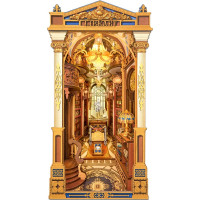 RoboTime 3D skládačka Zarážka na knihy Miniatura domečku Knihovna divů