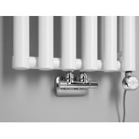 Sapho PILON otopné těleso 418x1800mm, se šesti háčky pro ručník, bílá mat IZ131T