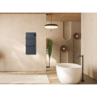 Sapho ONSEN EVO elektrické otopné těleso 400x900mm, 1000 W, antracit ONS10011