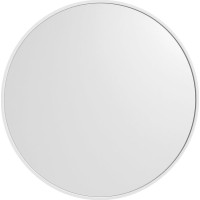 Sapho NOTION SLIM kulaté zrcadlo v rámu ø 50cm, bílá mat NT500W