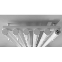 Sapho PILON otopné těleso 418x1800mm, se šesti háčky pro ručník, bílá mat IZ131T