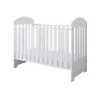 Dětská postýlka se šuplíkem LITTLE SISI 120x60 cm - BÍLÁ