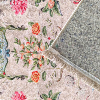 Kusový koberec HONOR New - Exotic flowers - krémový