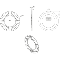 Sapho LUMIRO STRIP kulaté zrcadlo s LED osvětlením v rámu ø 75cm, siena LR750-4242S