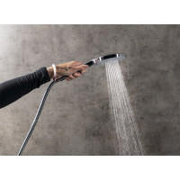 Sapho Ruční masážní sprcha, 3 režimy sprchování, silikon trysky, průměr 120mm, ABS/světlé zlato mat SK879GBL