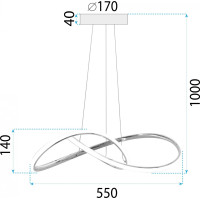 Stropní LED svítidlo RING 32W - zlaté - 55x55 cm