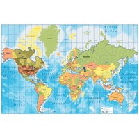 Samolepící MAPA SVĚTA - vzor 2