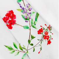 Velikonoční ubrus BLISS Květy - 130x180 cm - bílý