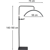 Kosmetická bezstínová LED lampa - černá
