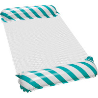 Nafukovací plážová matrace houpací síť vodní lehátko křeslo bazén modrá