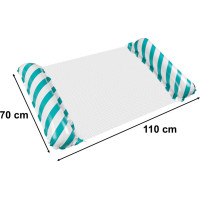 Nafukovací plážová matrace houpací síť vodní lehátko křeslo bazén modrá