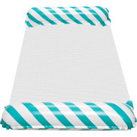 Nafukovací plážová matrace houpací síť vodní lehátko křeslo bazén modrá