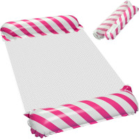 Nafukovací plážová matrace - bazénové křeslo - růžové