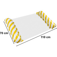 Nafukovací plážová matrace - bazénové křeslo - žluté